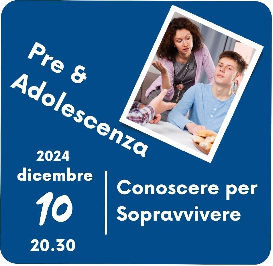 Pre & Adolescenza incontro dedicato